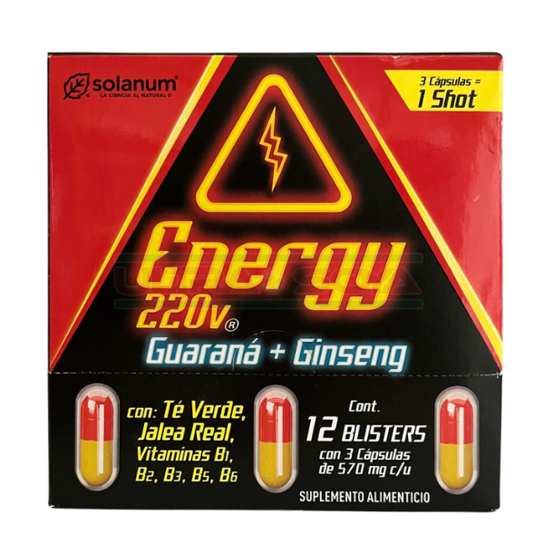 ENERGY 220V CUADRADO C/12 BLISTER